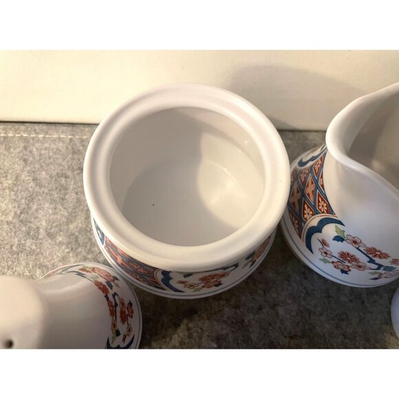 Noritake Ming Garden Condiment Set, Sugar, Creamer, S/P Shakers  #2606 - Picture 4 of 6